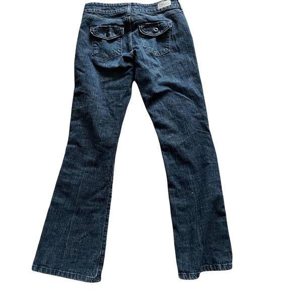 Levi Strauss Signature Blue Jeans Women 6 Misses Denim Low Rise Bootcut *FLAW* - Picture 2 of 5